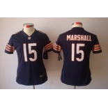 nike women nfl jerseys chicago bears #15 marshall blue[nike limited]