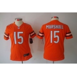 nike women nfl jerseys chicago bears #15 marshall orange[nike limited]