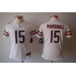 nike women nfl jerseys chicago bears #15 marshall white[nike limited]