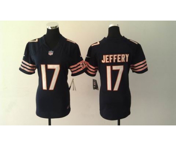 nike women nfl jerseys chicago bears #17 alshon jeffery blue[nike]