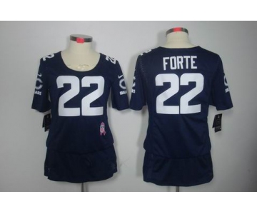 nike women nfl jerseys chicago bears #22 matt forte blue[breast cancer awareness]