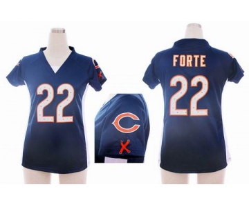 nike women nfl jerseys chicago bears #22 matt forte blue[draft him ii top]