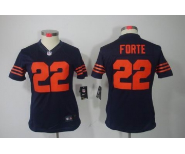 nike women nfl jerseys chicago bears #22 matt forte blue[nike limited orange number]