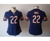 nike women nfl jerseys chicago bears #22 matt forte blue[nike]