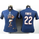 nike women nfl jerseys chicago bears #22 matt forte blue[portrait fashion]