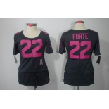 nike women nfl jerseys chicago bears #22 matt forte dk.grey[breast cancer awareness]