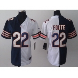 nike women nfl jerseys chicago bears #22 matt forte white-blue[nike split]