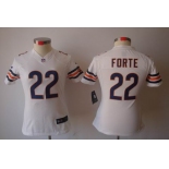 nike women nfl jerseys chicago bears #22 matt forte white[nike limited]