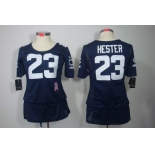 nike women nfl jerseys chicago bears #23 hester blue[breast cancer awareness]