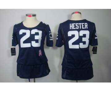 nike women nfl jerseys chicago bears #23 hester blue[breast cancer awareness]