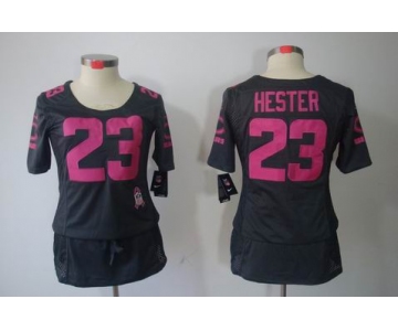 nike women nfl jerseys chicago bears #23 hester dk.grey[breast cancer awareness]