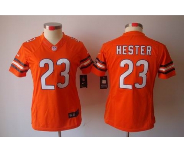 nike women nfl jerseys chicago bears #23 hester orange[nike limited]