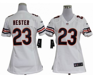 nike women nfl jerseys chicago bears #23 hester white[nike]