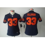 nike women nfl jerseys chicago bears #33 tillman blue[nike limited orange number]