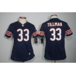 nike women nfl jerseys chicago bears #33 tillman blue[nike]