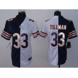 nike women nfl jerseys chicago bears #33 tillman white-blue[nike split]