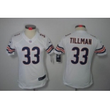 nike women nfl jerseys chicago bears #33 tillman white[nike limited]