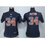 nike women nfl jerseys chicago bears #34 payton blue[Strobe Limited]