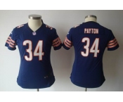 nike women nfl jerseys chicago bears #34 payton blue[nike]