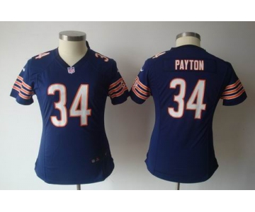 nike women nfl jerseys chicago bears #34 payton blue[nike]