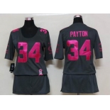 nike women nfl jerseys chicago bears #34 payton dk.grey[breast cancer awareness]