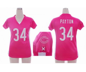 nike women nfl jerseys chicago bears #34 payton pink[draft him ii top]