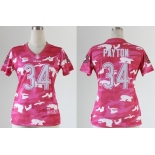 nike women nfl jerseys chicago bears #34 payton pink[fashion camo]