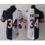 nike women nfl jerseys chicago bears #34 payton white-blue[nike split]