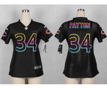 nike women nfl jerseys chicago bears #34 walter payton black[nike fashion]