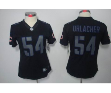 nike women nfl jerseys chicago bears #54 urlacher black[nike impact limited]