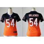 nike women nfl jerseys chicago bears #54 urlacher blue-orange[nike drift fashion][second version]