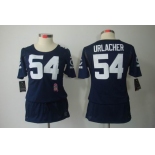 nike women nfl jerseys chicago bears #54 urlacher blue[breast cancer awareness]