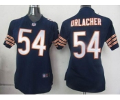 nike women nfl jerseys chicago bears #54 urlacher blue[nike]