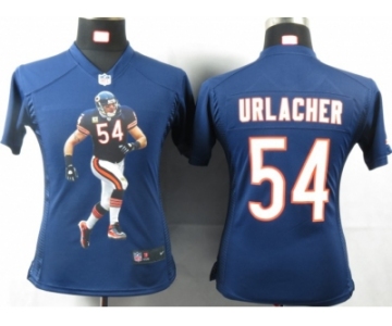 nike women nfl jerseys chicago bears #54 urlacher blue[portrait fashion]