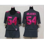 nike women nfl jerseys chicago bears #54 urlacher dk.grey[breast cancer awareness]