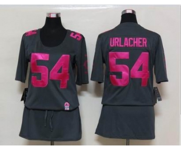 nike women nfl jerseys chicago bears #54 urlacher dk.grey[breast cancer awareness]