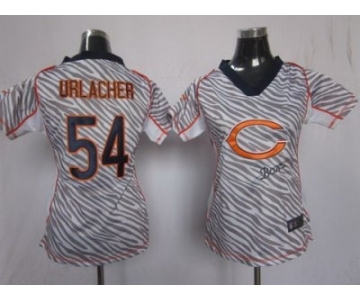 nike women nfl jerseys chicago bears #54 urlacher [fem fan zebra]