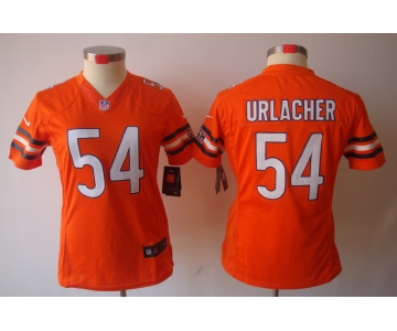 nike women nfl jerseys chicago bears #54 urlacher orange[nike limited