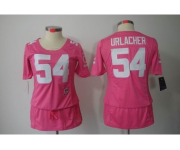 nike women nfl jerseys chicago bears #54 urlacher pink[breast cancer awareness]