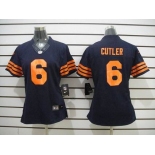 nike women nfl jerseys chicago bears #6 cutler blue[nike limited orange number]