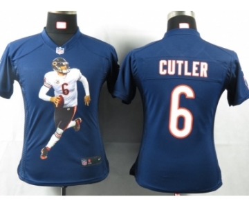 nike women nfl jerseys chicago bears #6 cutler blue[portrait fashion]