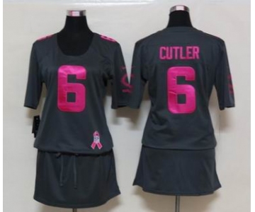 nike women nfl jerseys chicago bears #6 cutler dk.grey[breast cancer awareness]