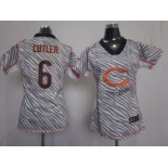 nike women nfl jerseys chicago bears #6 cutler [fem fan zebra]