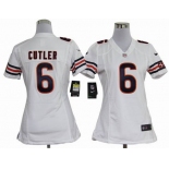 nike women nfl jerseys chicago bears #6 cutler white[nike]