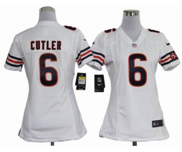 nike women nfl jerseys chicago bears #6 cutler white[nike]