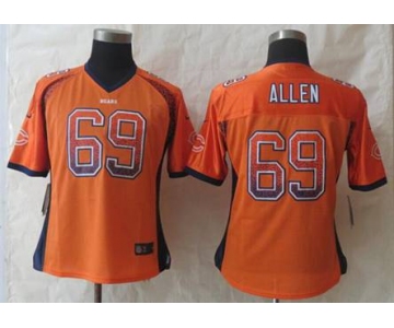 nike women nfl jerseys chicago bears #69 allen orange[Elite drift fashion]