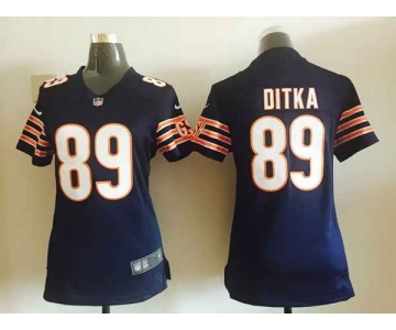 nike women nfl jerseys chicago bears #89 mike ditka blue[nike]