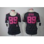 nike women nfl jerseys chicago bears #89 mike ditka dk.grey[breast cancer awareness]