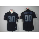 nike women nfl jerseys chicago bears #90 peppers black[nike impact limited]