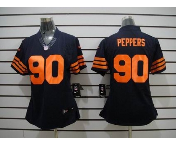 nike women nfl jerseys chicago bears #90 peppers blue[nike limited orange number]